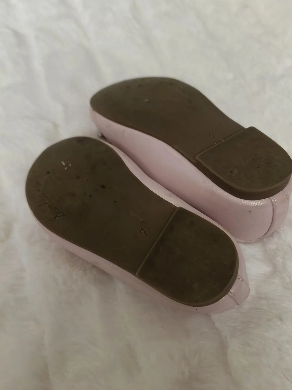 Sam Edelman Girls' Light Pink Bow Ballet Flats